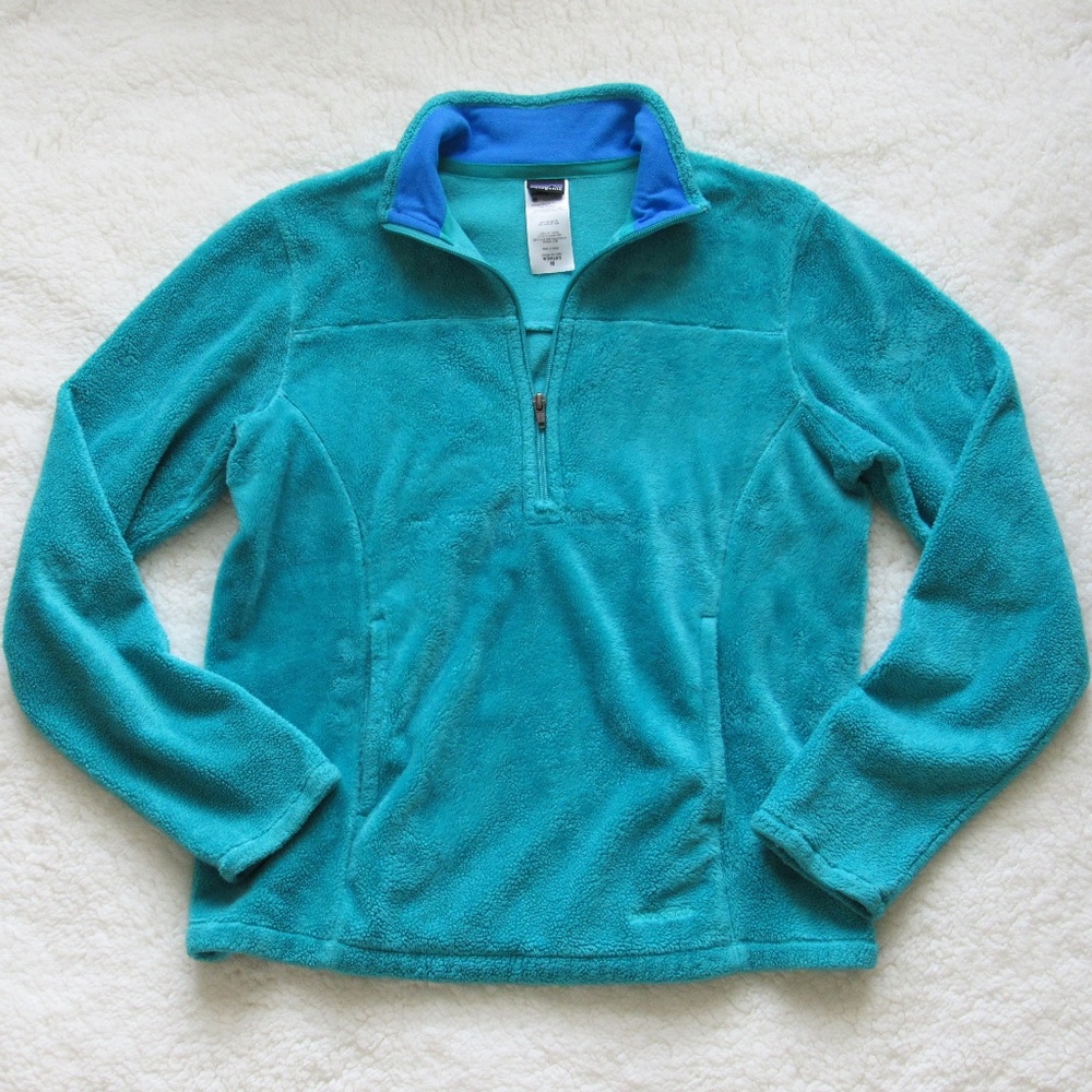Patagonia 1/4 Zip Pullover Turquoise Size M